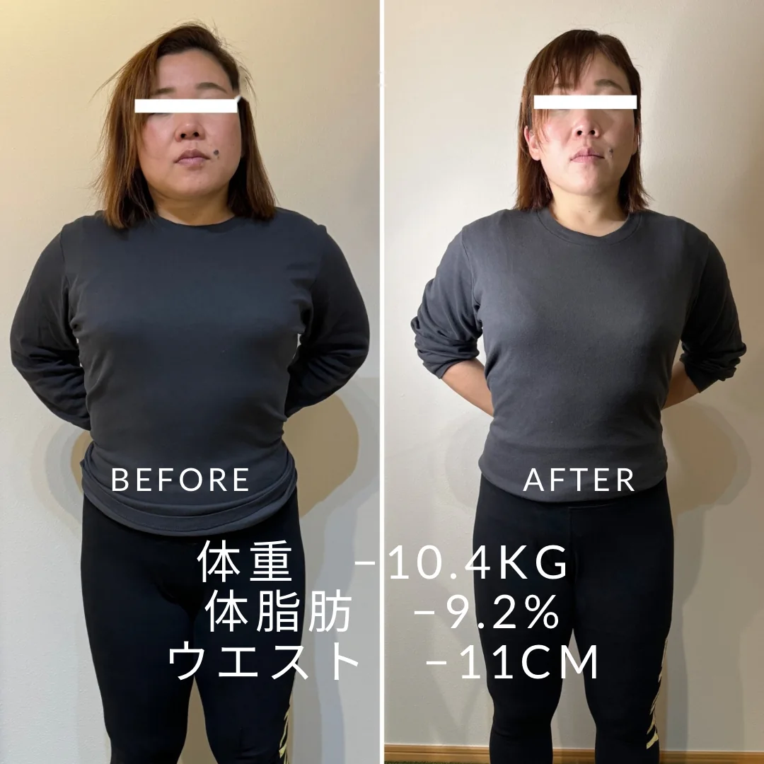 Personal Gym LOOP ビフォーアフター 24回コース 正面