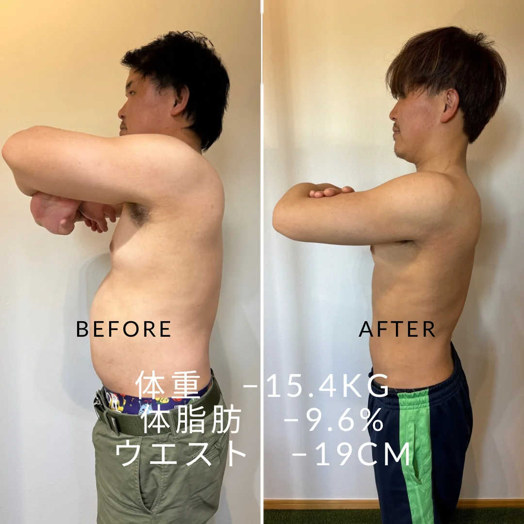 Personal Gym LOOP ビフォーアフター 48回コース 側面